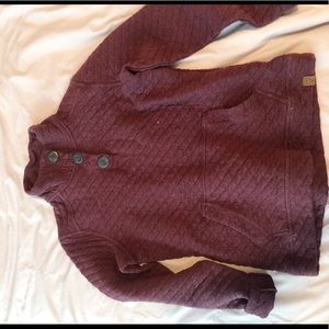 maroon quarter sweatshirt